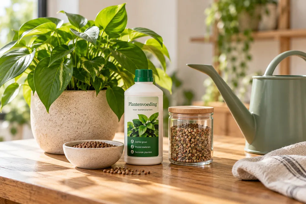 Natuurlijke plantenverzorging op tafel
