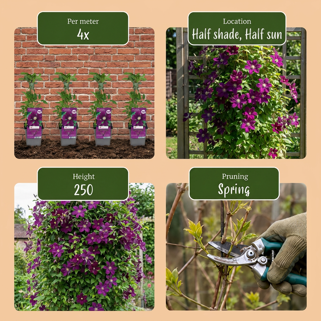Clematis 'Warszawska Nike' (grimpette) – rouge – Ø9 cm, 35 cm de haut – photo 6
