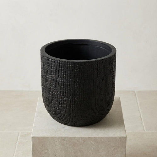Capi Nature Skin Pot Rond Anthracite - D14cm - 13cm