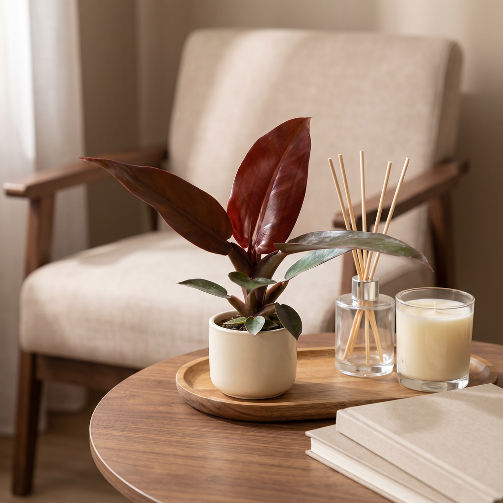 Philodendron Zonrood – Ø6 cm, 10 cm de haut