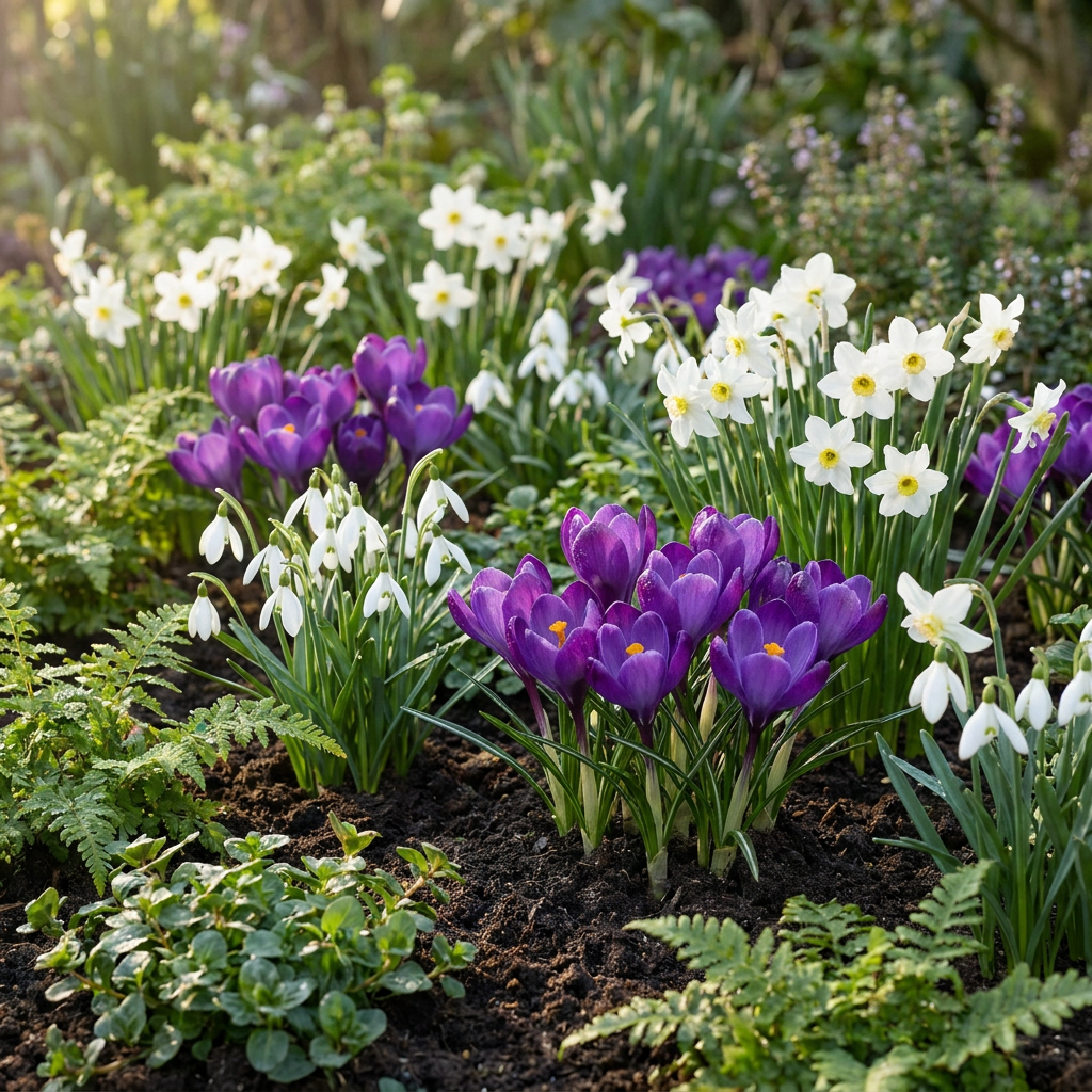 Blumenzwiebelpaket Schattengarten – 200 Blumenzwiebeln (Zwiebelgröße 10/12)