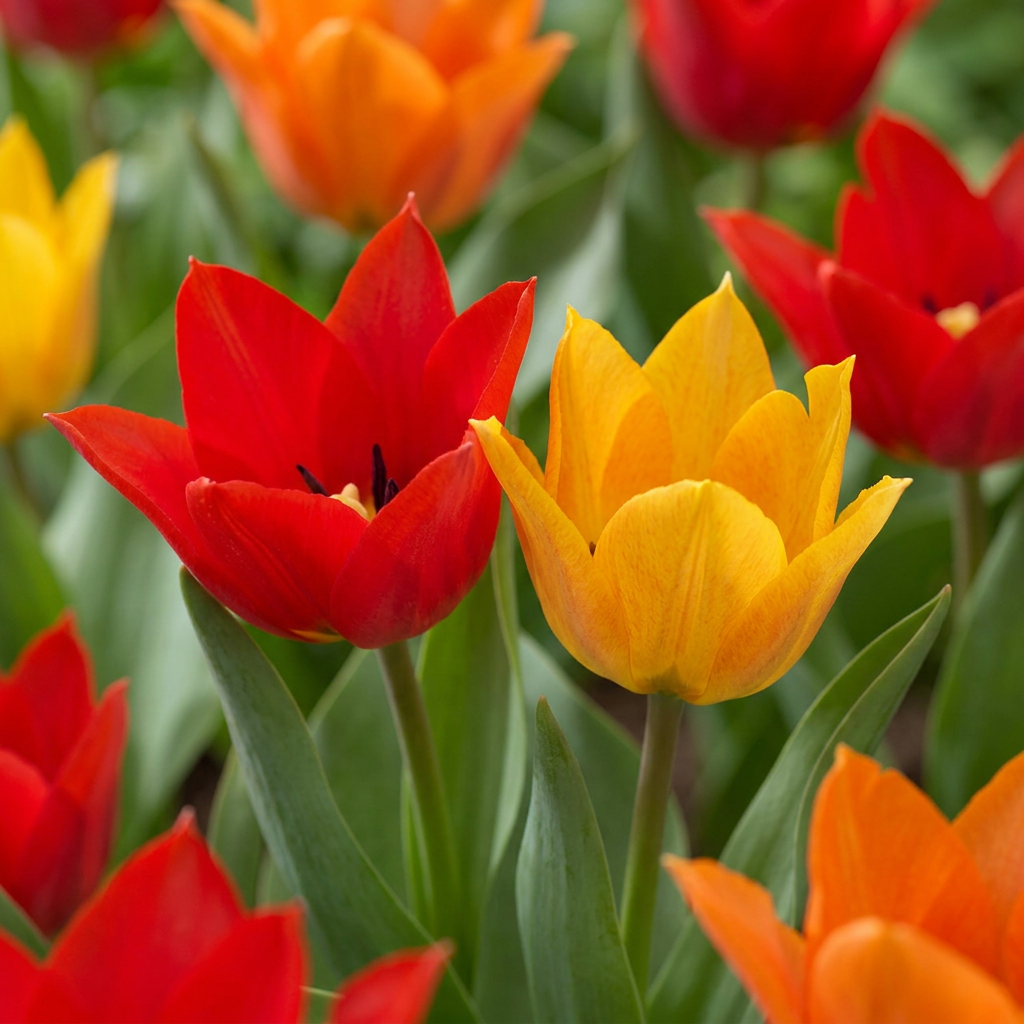 Tulpe (Tulipa praestans) Mix – 50 Blumenzwiebeln (Zwiebelgröße 8/9)