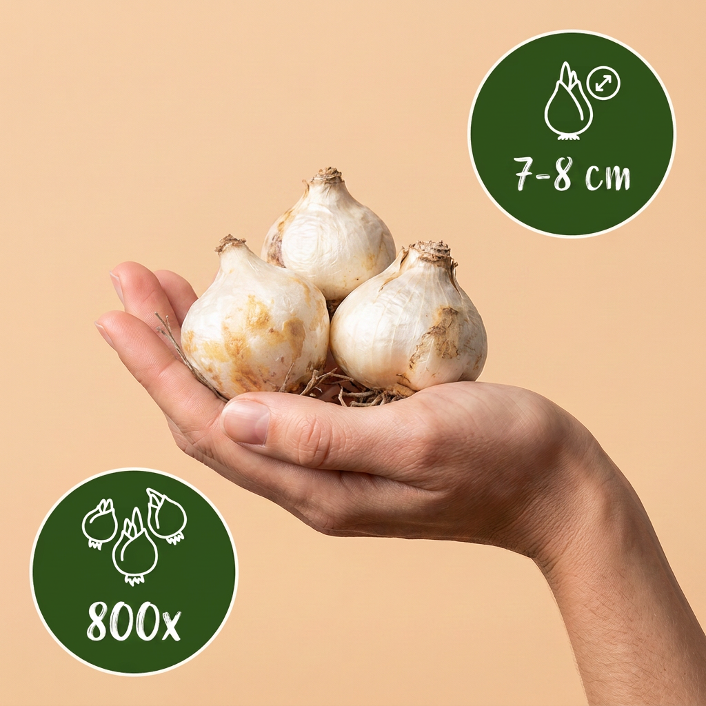 Armeense druifhyacint (Muscari armeniacum) – 800 bloembollen (bolmaat 7/8)