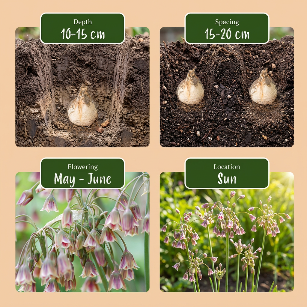 Siciliaanse honing knoflook (Allium siculum) – 60 bloembollen (bolmaat 8/10)