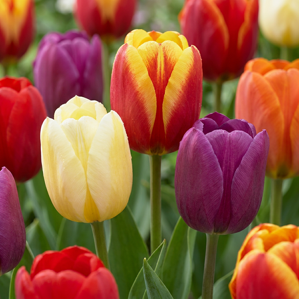Tulpenmix 'Triumph' – 60 Blumenzwiebeln (Zwiebelgröße 11/12)