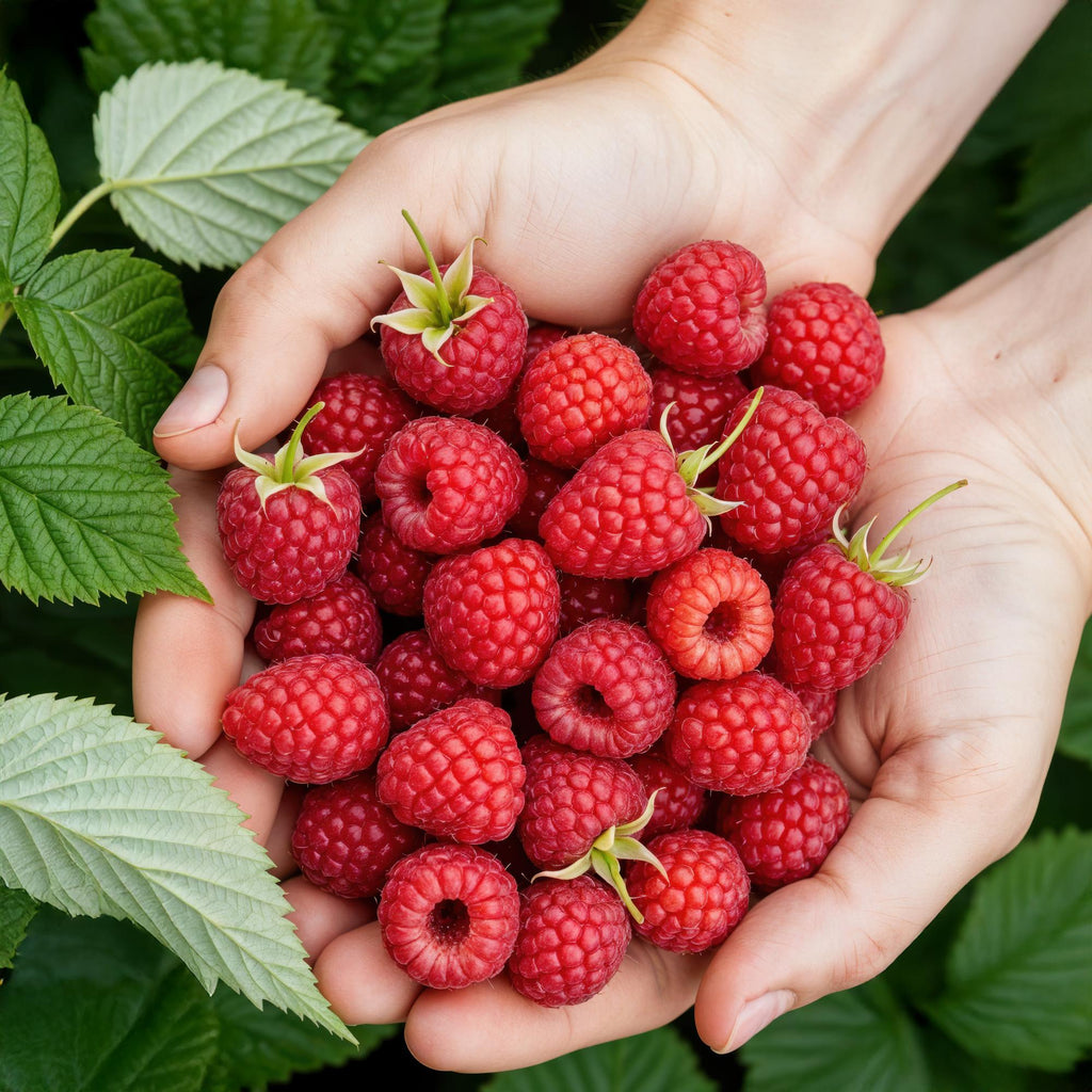 Rubus idaeus 'Ottawa' (Himbeere) – 3 Pflanzen, Ø9 cm, 35 cm hoch