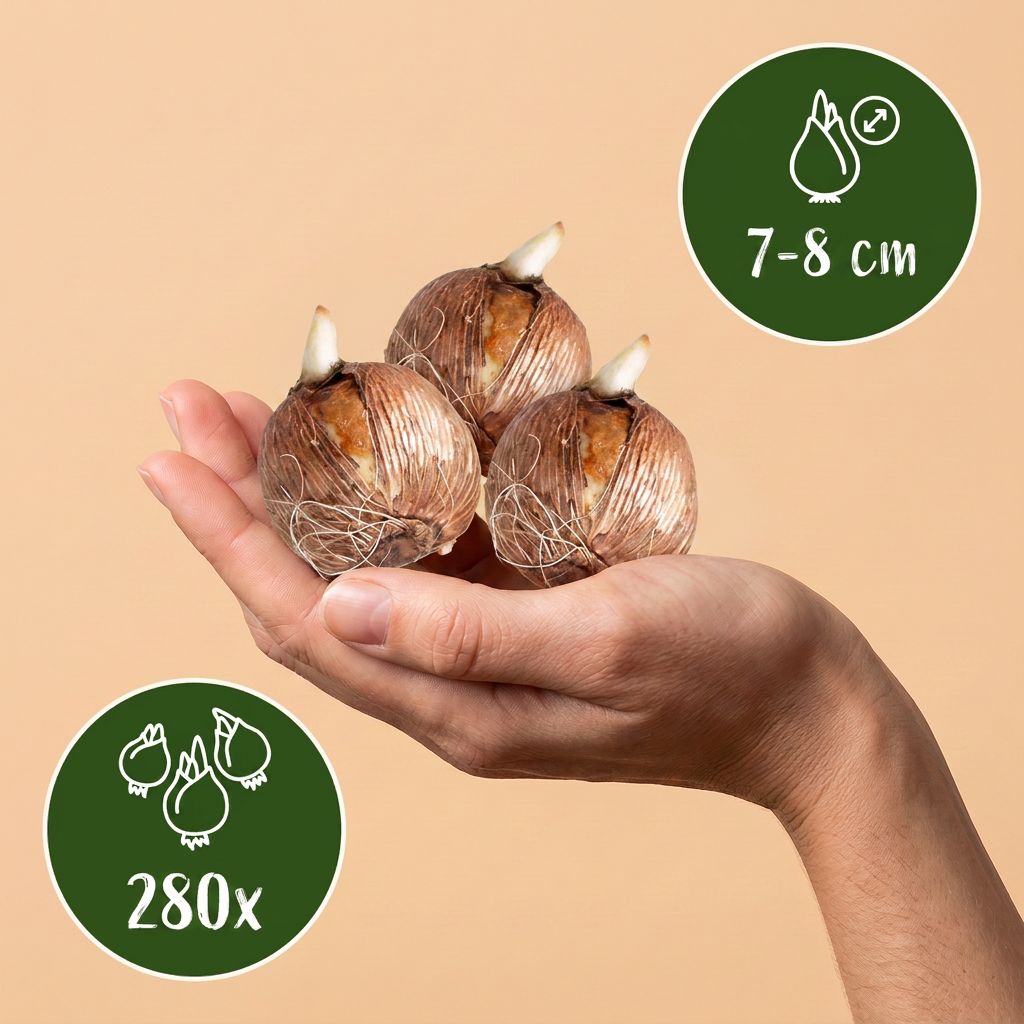 Krokusmix – 280 Blumenzwiebeln (Zwiebelgröße 7/8)