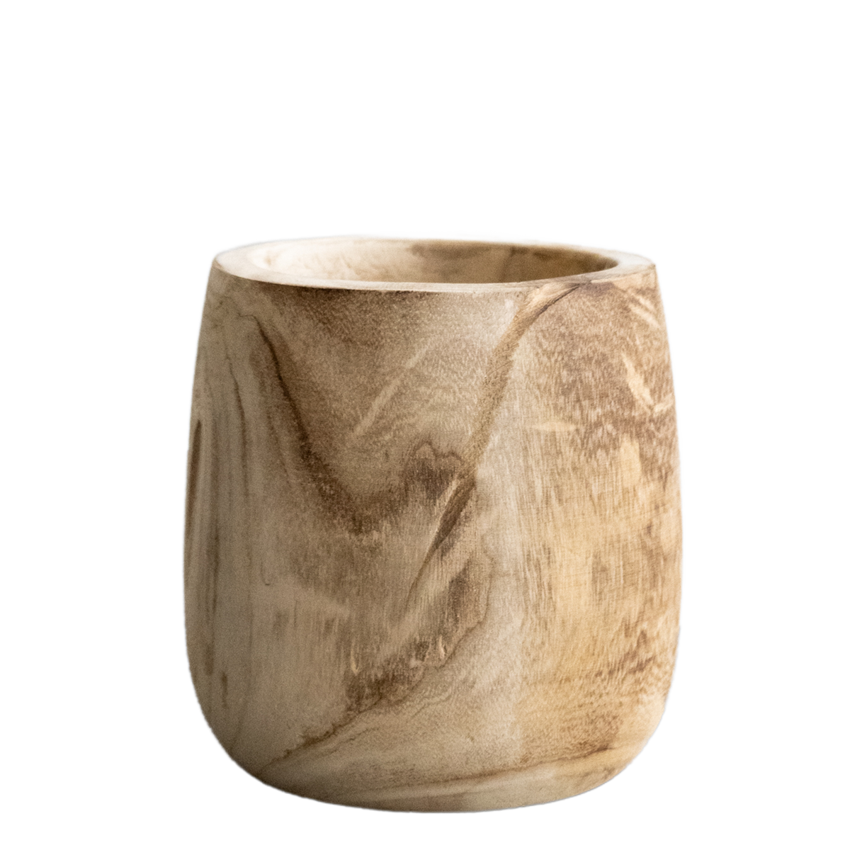 Topf - Holz hellbraun - Pia Topf - M - H25 B23