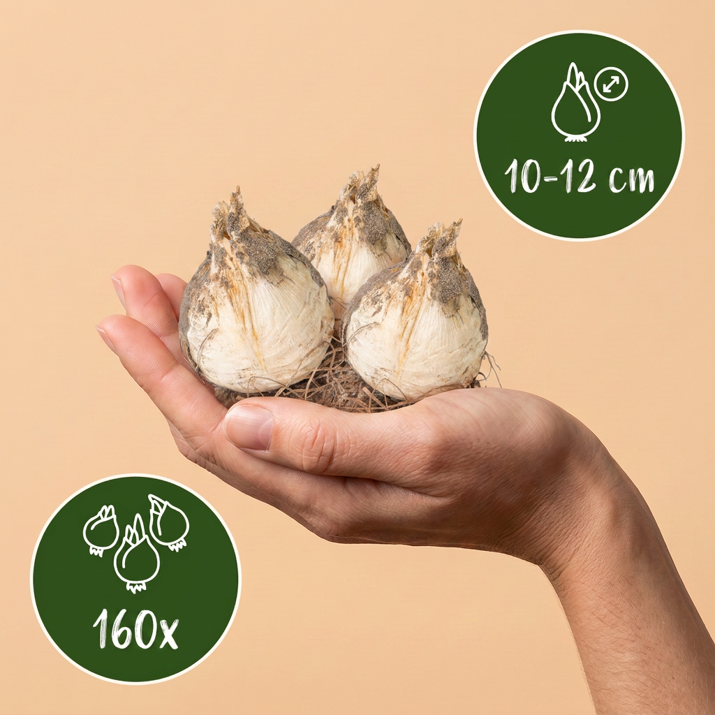 Blumenzwiebelpaket Zier-Freilandgarten – 160 Blumenzwiebeln (Zwiebelgröße 10/12)