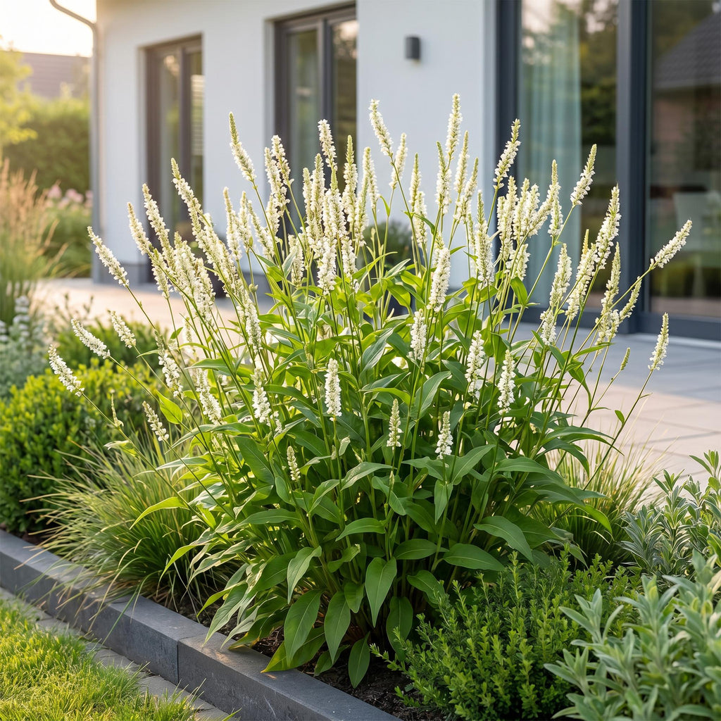 Persicaria amplexicaulis alba (Echte Taubnessel) – weiß – 12 Pflanzen, Ø 11 cm, 15–25 cm hoch – Bild 6