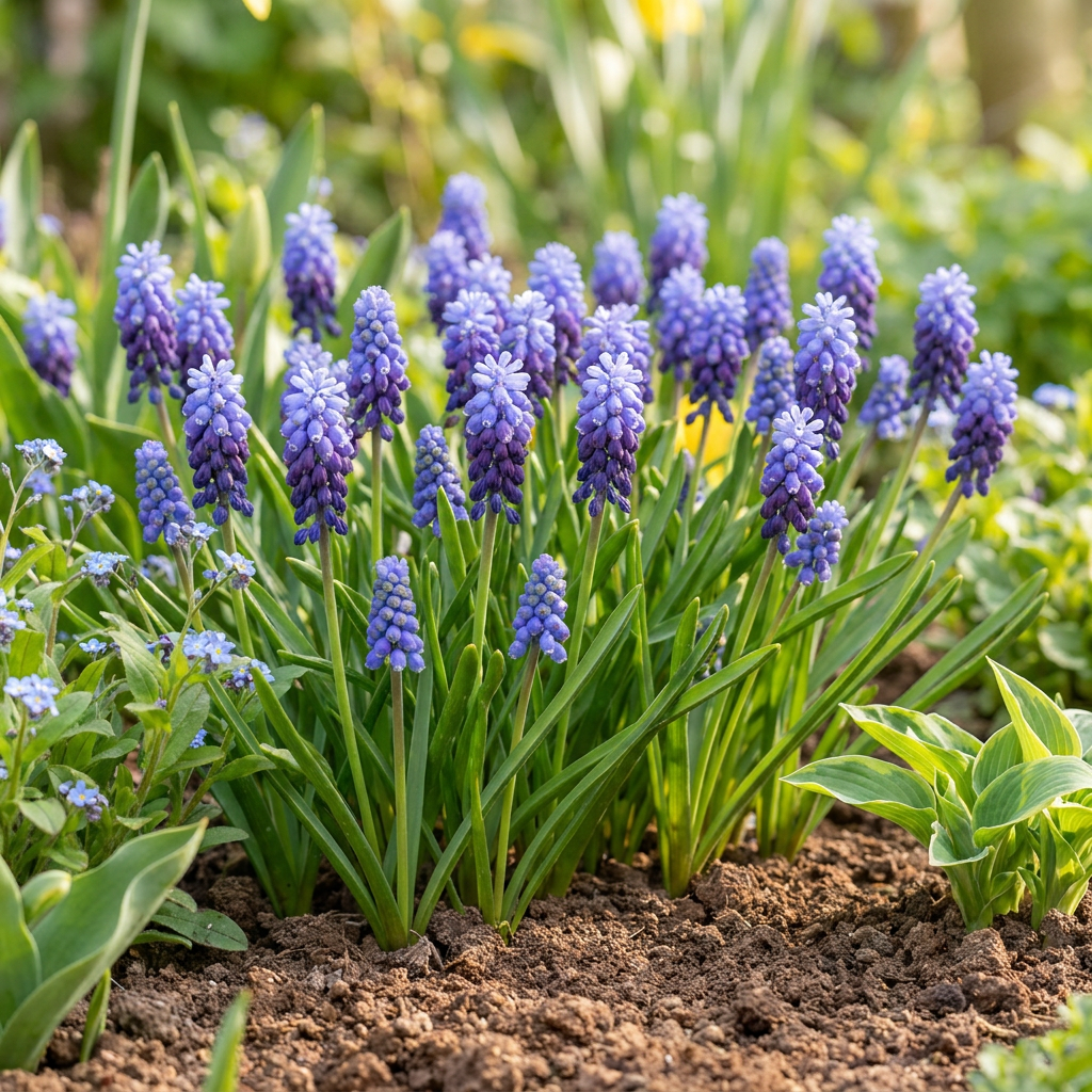 Breitblättrige Blausternchen (Muscari latifolium) – 400 Blumenzwiebeln (Zwiebelgröße 5/6)