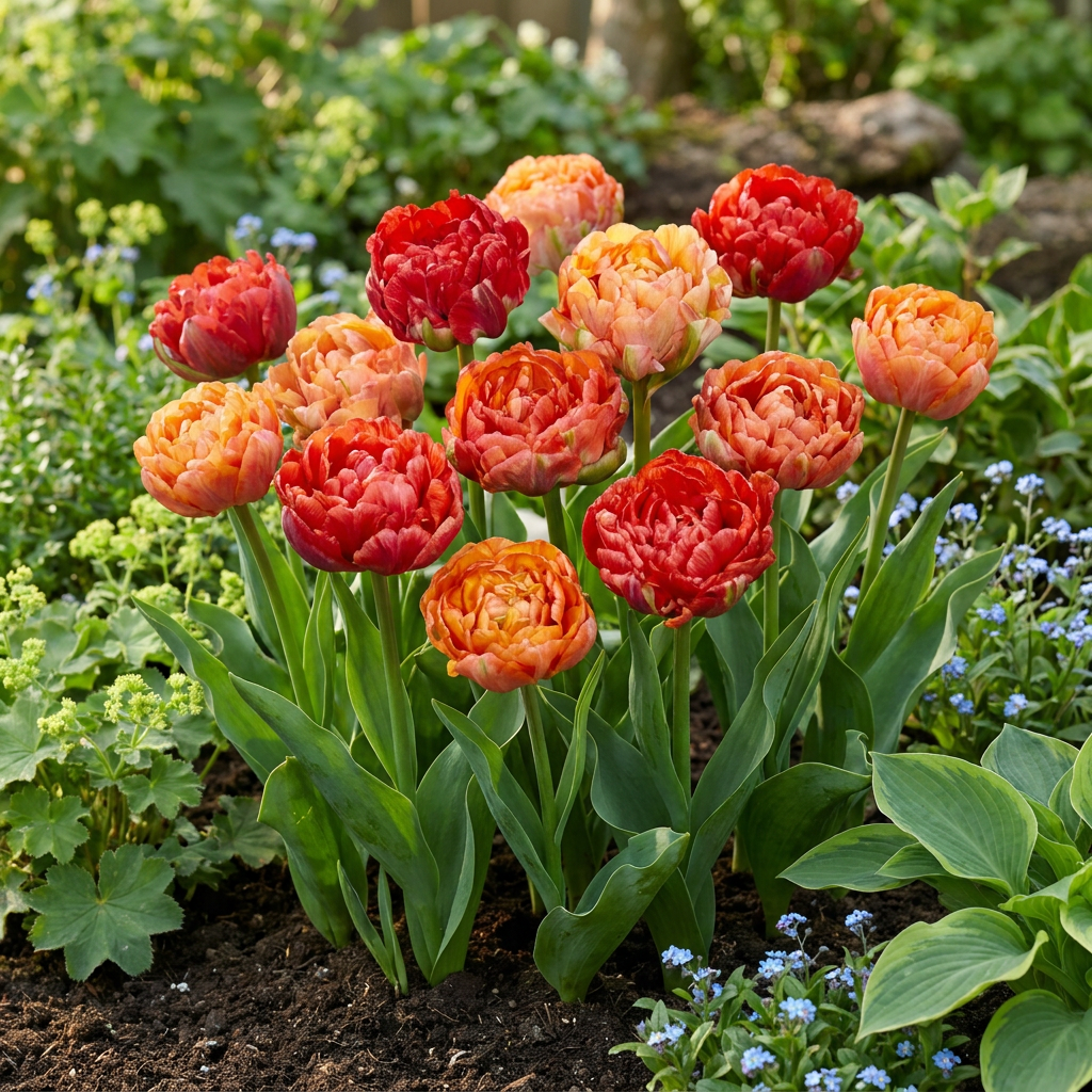 Tulpe 'Gudoshnik Double' – 48 Blumenzwiebeln (Zwiebelgröße 11/12)