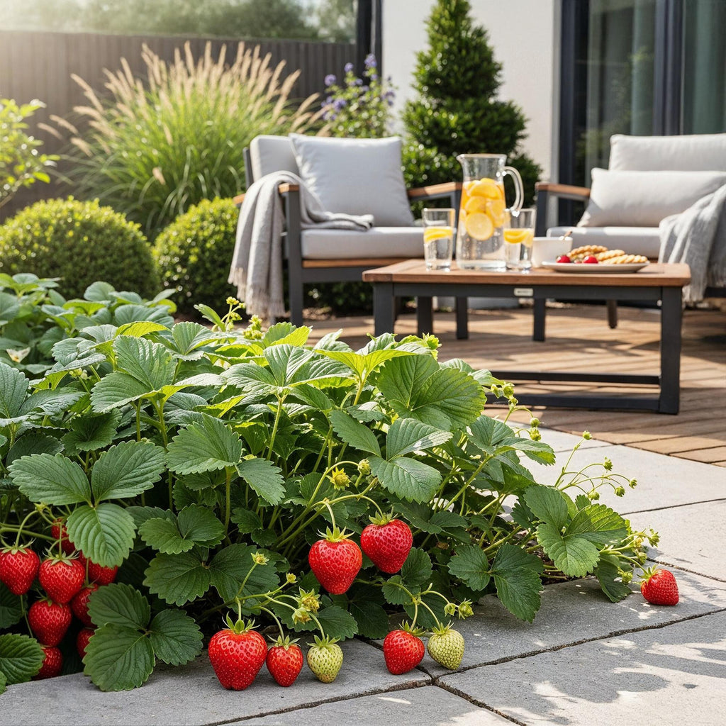 Fragaria 'Elsanta' (Walderdbeere) – 6 Pflanzen, Ø9 cm, 30 cm hoch – Bild 5