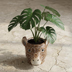 Pflanztopf Giraffe D11/14x11cm - Braun - D11/14x11cm