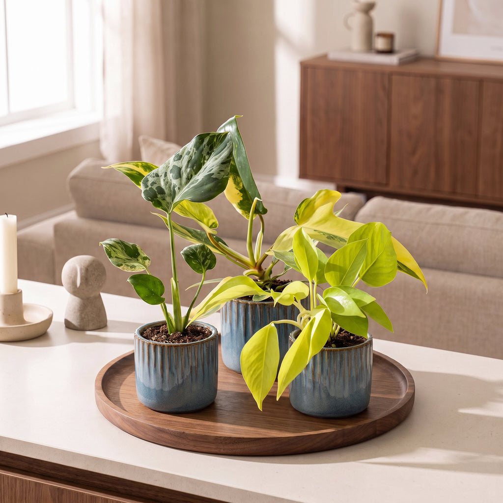 3× Baby Plants Tropical Mix incl. Linnea Misty Blue – Ø6 cm, 10–15 cm tall – photo 3