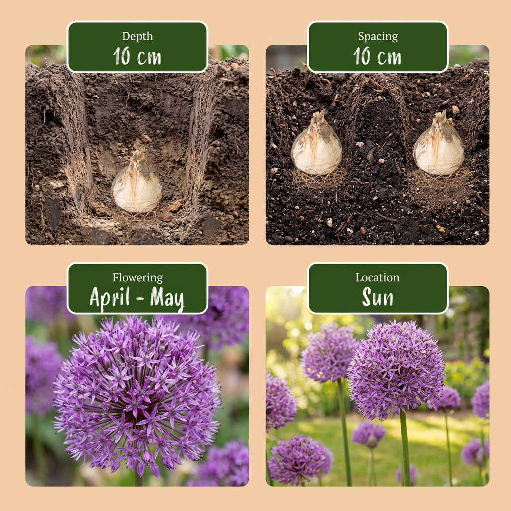 Blumenzwiebelpaket Zier-Freilandgarten – 80 Blumenzwiebeln (Zwiebelgröße 10/12)
