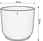 Pot elho Vibes Fold Round wit - D25 x H23