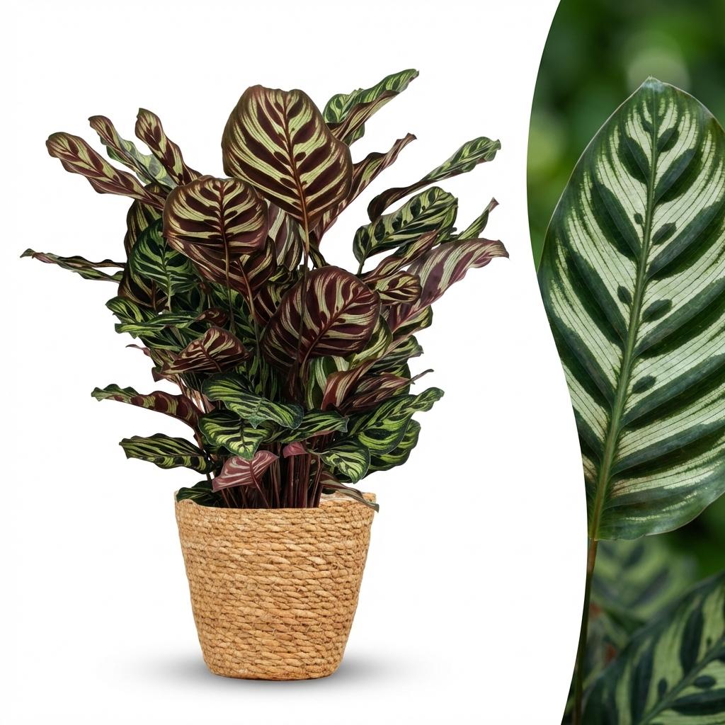 Calathea makoyana mit Korb – Ø 19 cm, 70 cm hoch