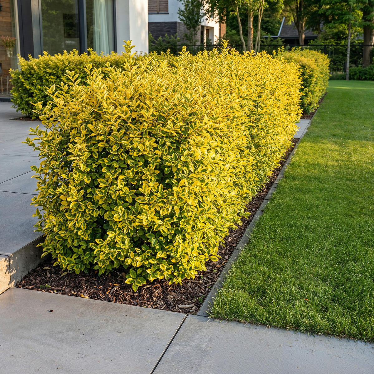 Ligustrum ovalifolium 'Aureum' (bontbladige liguster) – 16 planten, Ø9 cm, 35–45 cm hoog – foto 6