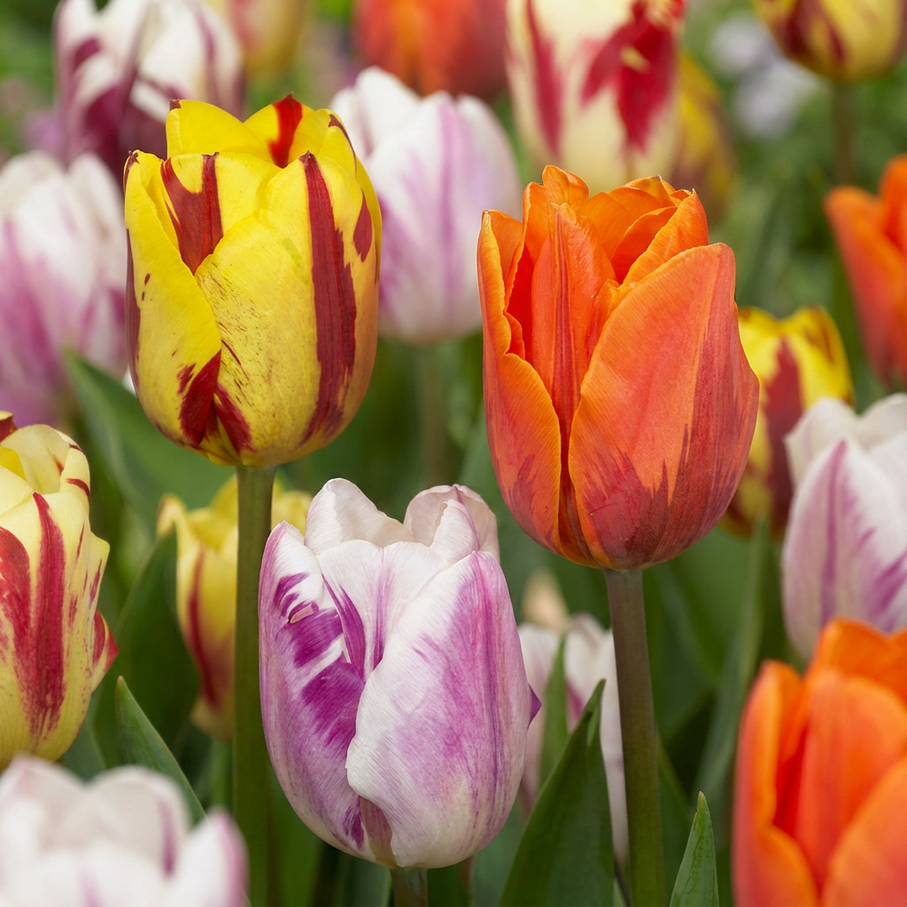 Mélange de tulipes 'Flaming Beauty' – 15 bulbes (taille 11/12)