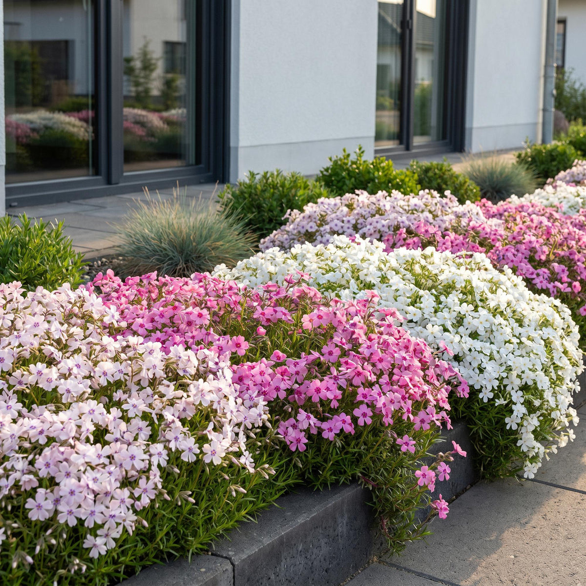 Phlox 'Tricolour' (Leitblume) – violett-rosa-weiß – 12 Pflanzen, Ø11 cm, 15–25 cm hoch – Bild 6