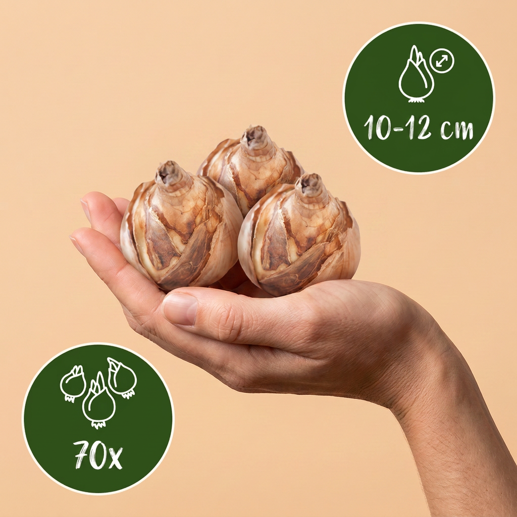 Blumenzwiebelpaket Trockengarten – 70 Blumenzwiebeln (Zwiebelgröße 10/12)
