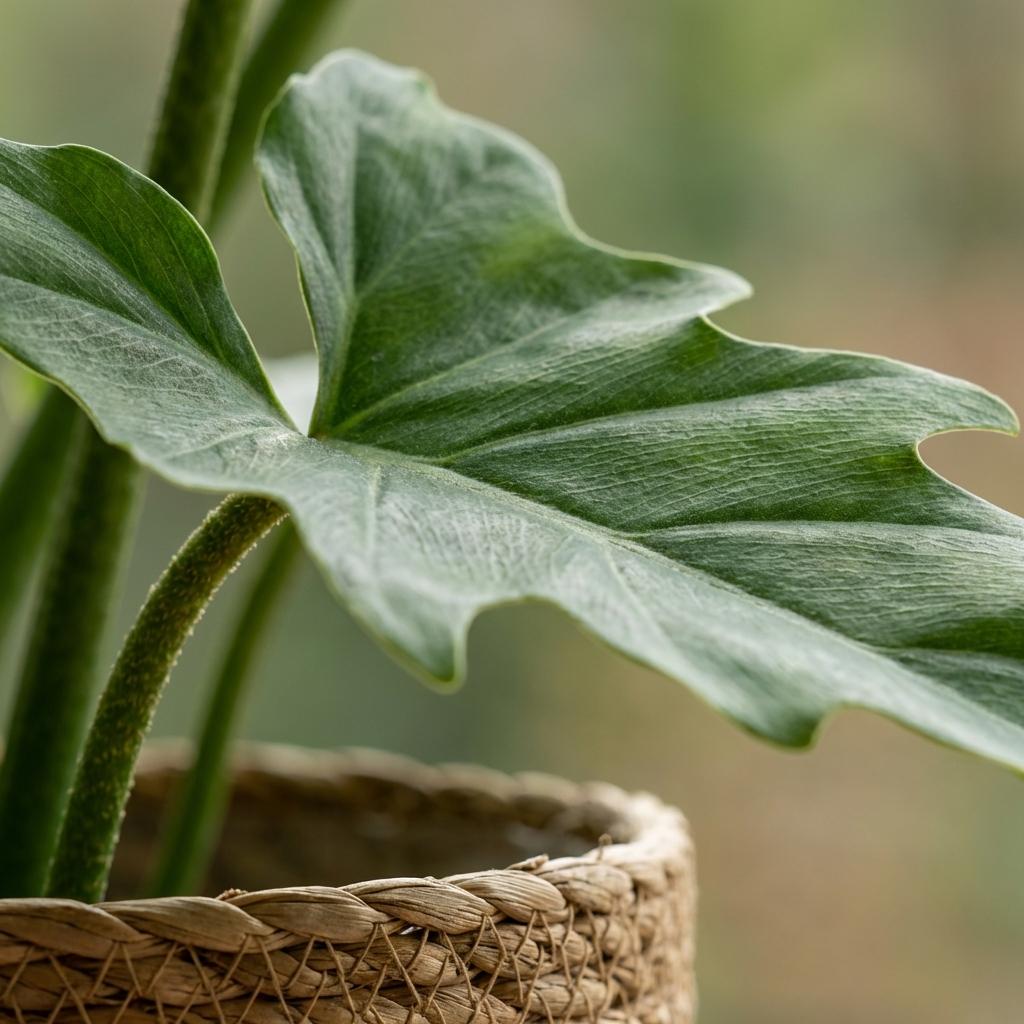 Philodendron Lacerum avec panier – Ø19 cm, 65 cm de haut