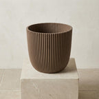 Capi Pot Nature Groove Made With Warm Taupe - D17cm