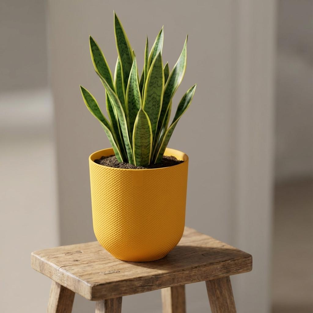 Pot Elho Jazz Round Amber Yellow - D23