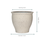 Pot Poseidon Chalk White - D42 x H38