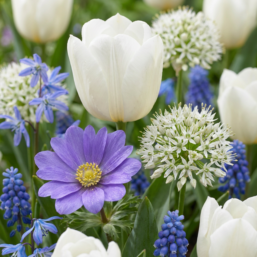 Blumenzwiebelpaket Blauer Garten – 250 Blumenzwiebeln (Zwiebelgröße 10/12)