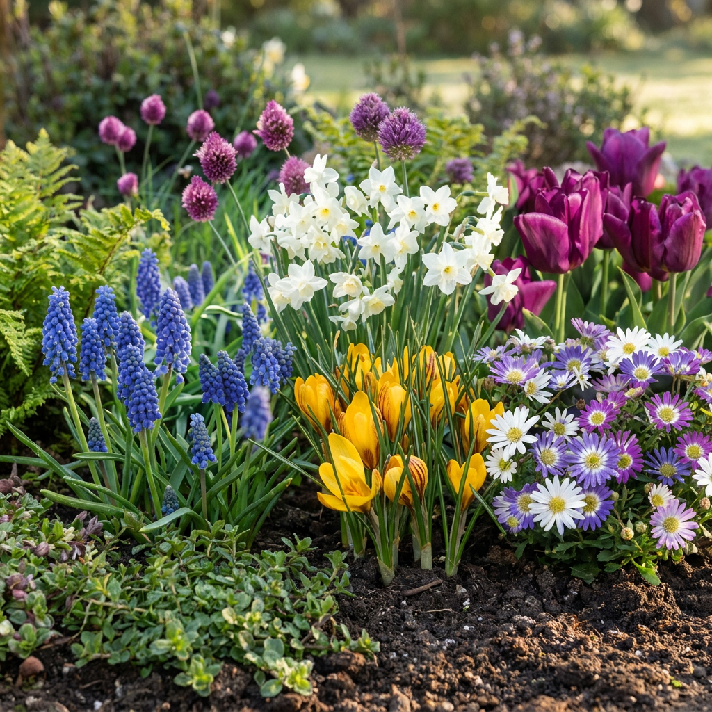 Blumenzwiebelpaket Bunter Garten – 500 Blumenzwiebeln (Zwiebelgröße 10/12)
