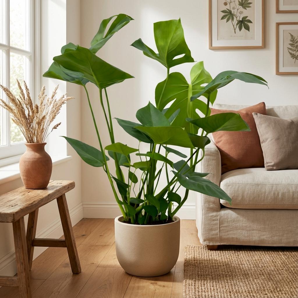 Monstera (gatenplant) – Ø17 cm, 70 cm hoog