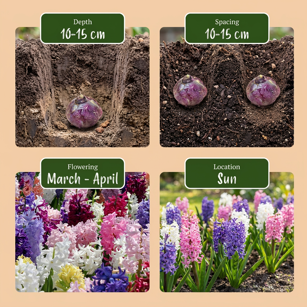 Hyacintblanding – 20 blomsterløg (løgstørrelse 14/15)