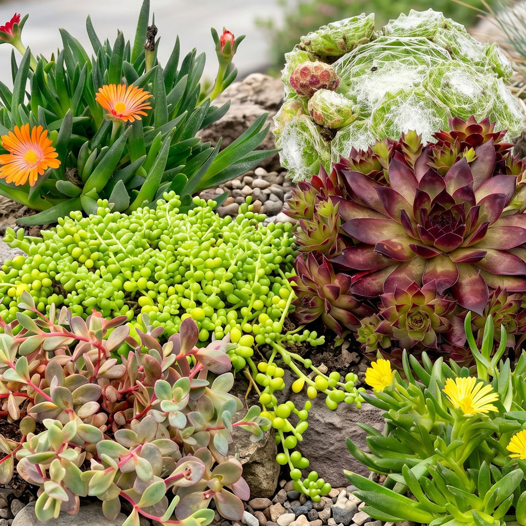 Rotsplantjes-mix – 6 planten, Ø7 cm, 10–12 cm hoog – foto 4