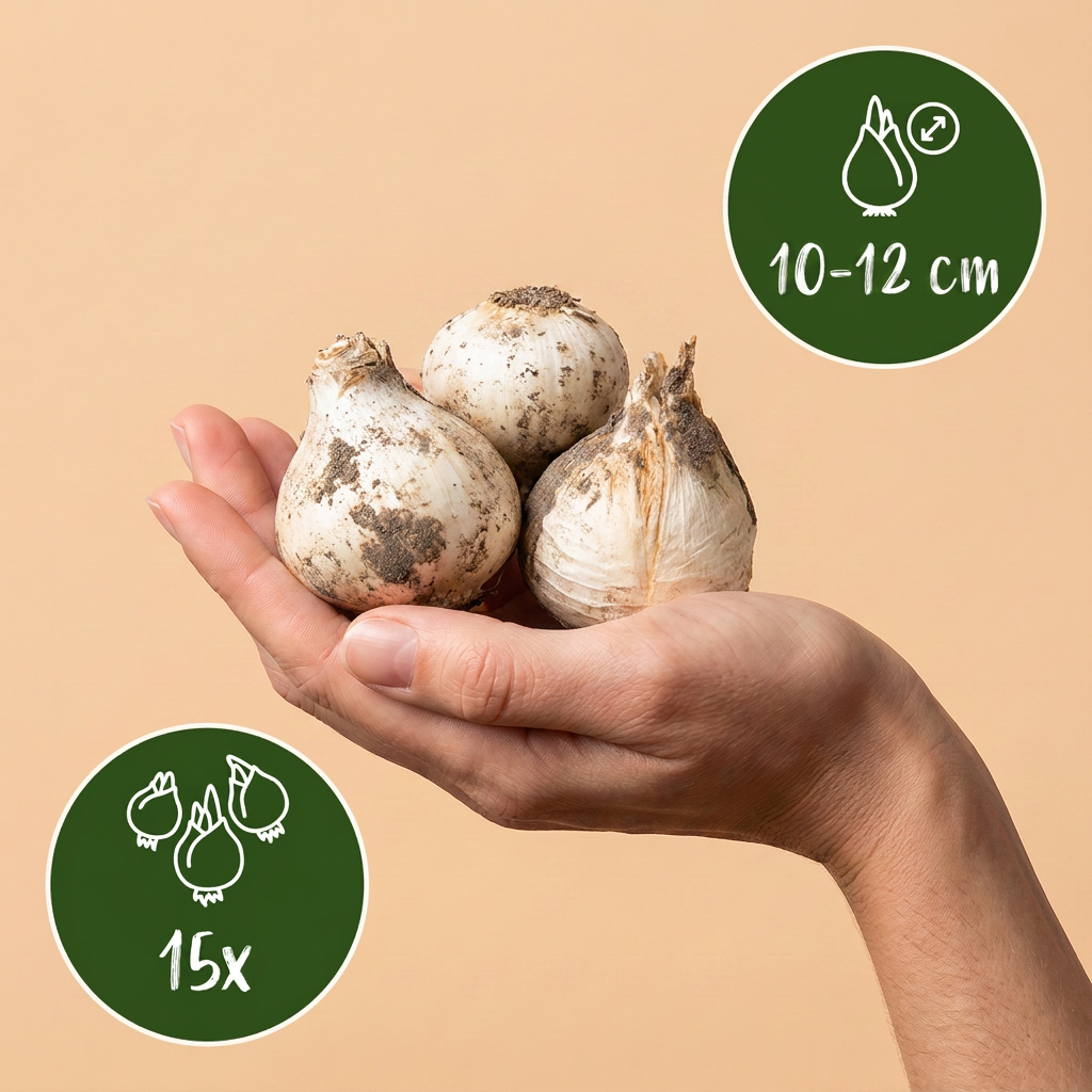 Étoile d'Éthiopie (Allium christophii) – 15 bulbes (calibre 10/12)