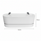 Elho Topf Greenville Easy Balkon D25cm - Weiß