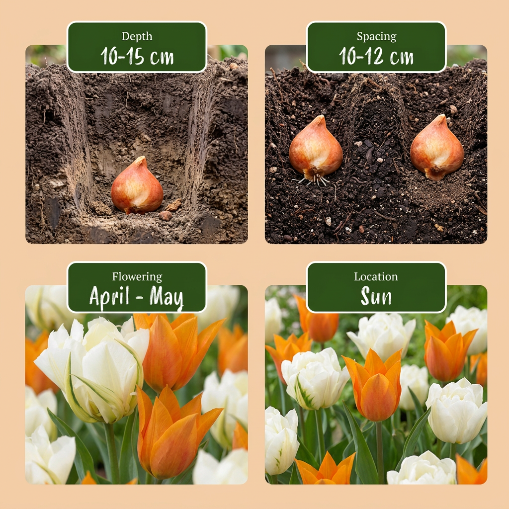 Tulpe 'Sunbath' – 120 Blumenzwiebeln (Zwiebelgröße 11/12)