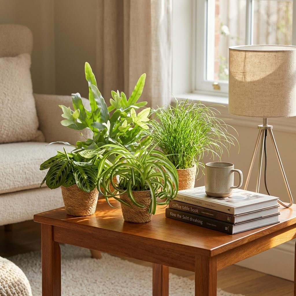 4× Maranta (plante prieuse) avec panier – Ø12 cm, 25 cm de haut