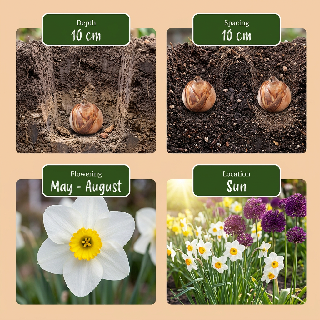 Blumenzwiebelpaket Trockengarten – 70 Blumenzwiebeln (Zwiebelgröße 10/12)