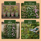 Clematis montana 'Tricolour' (mountain clematis) – white-light pink – 9 plants, Ø9 cm, 35 cm high