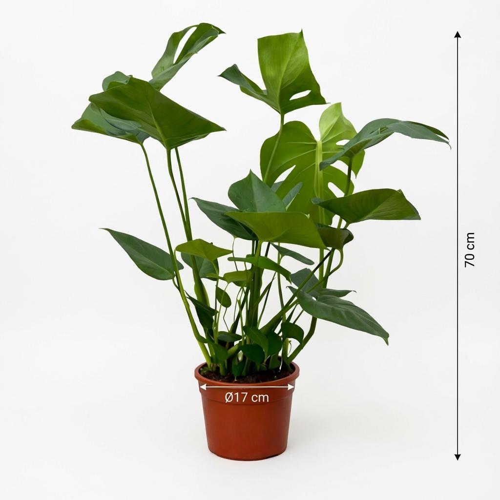 Monstera (gatenplant) – Ø17 cm, 70 cm hoog