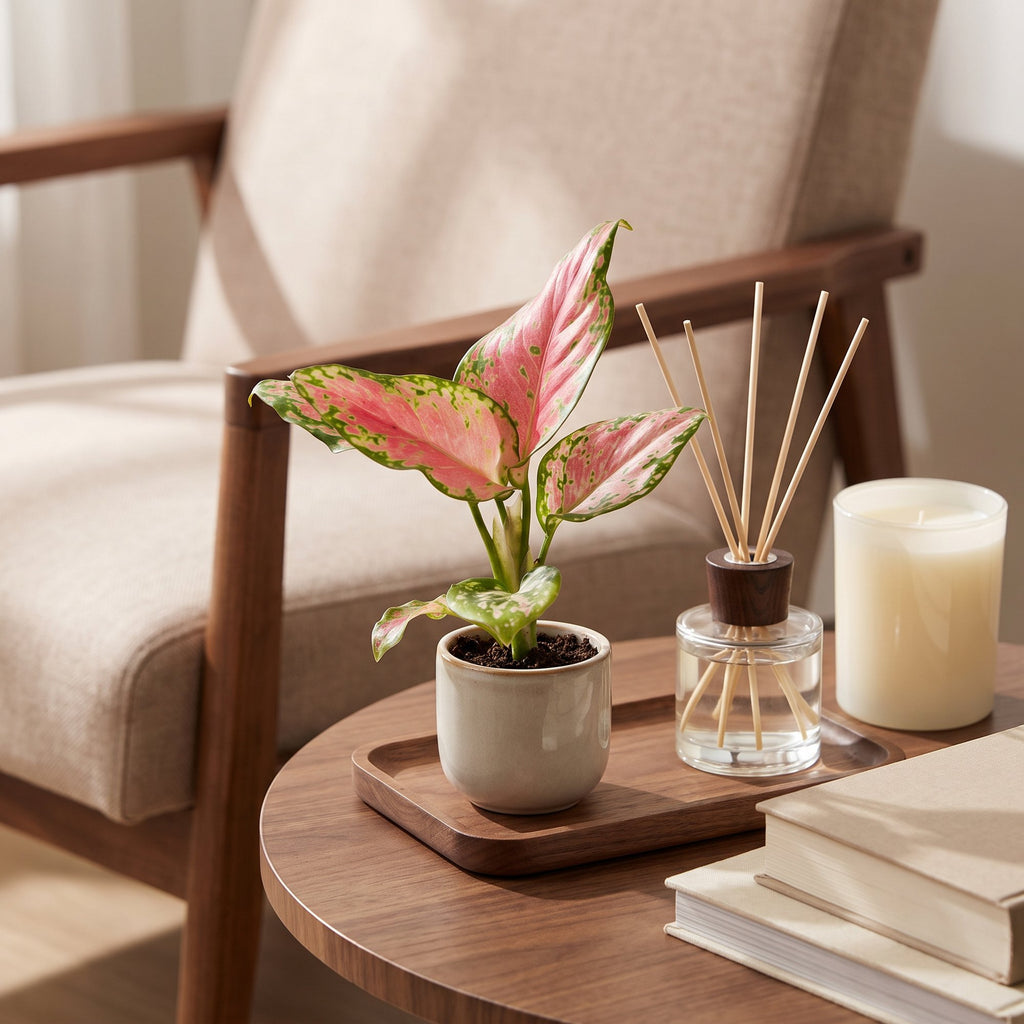 Aglaonema Red Valentine – Ø6 cm, 12 cm de haut