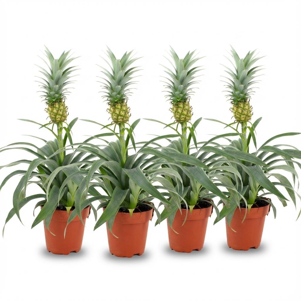 4× Ananasplant Mi Amigo – Ø12 cm, 35–40 cm hoog