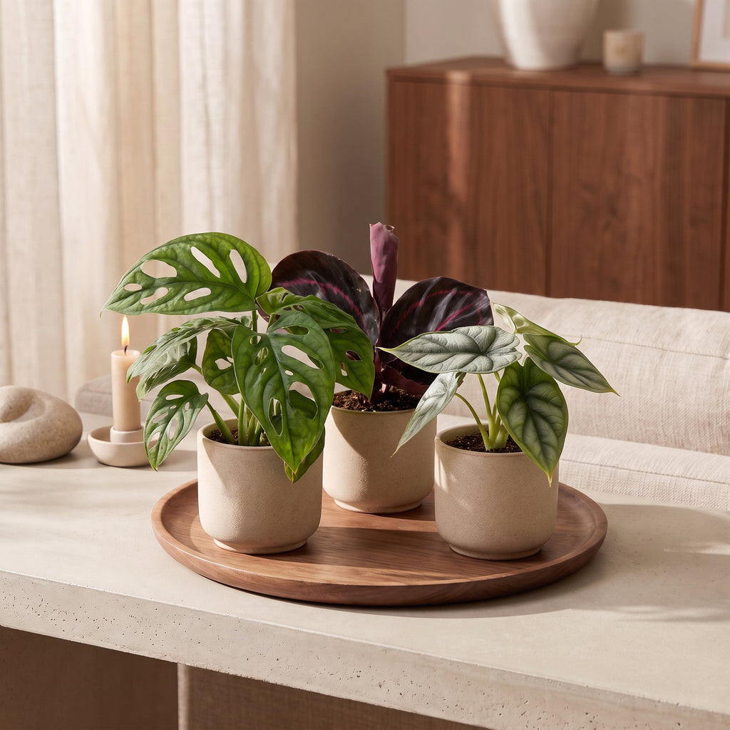 3× Babyplanter Jungle Mix – Ø6 cm, 10–15 cm høje