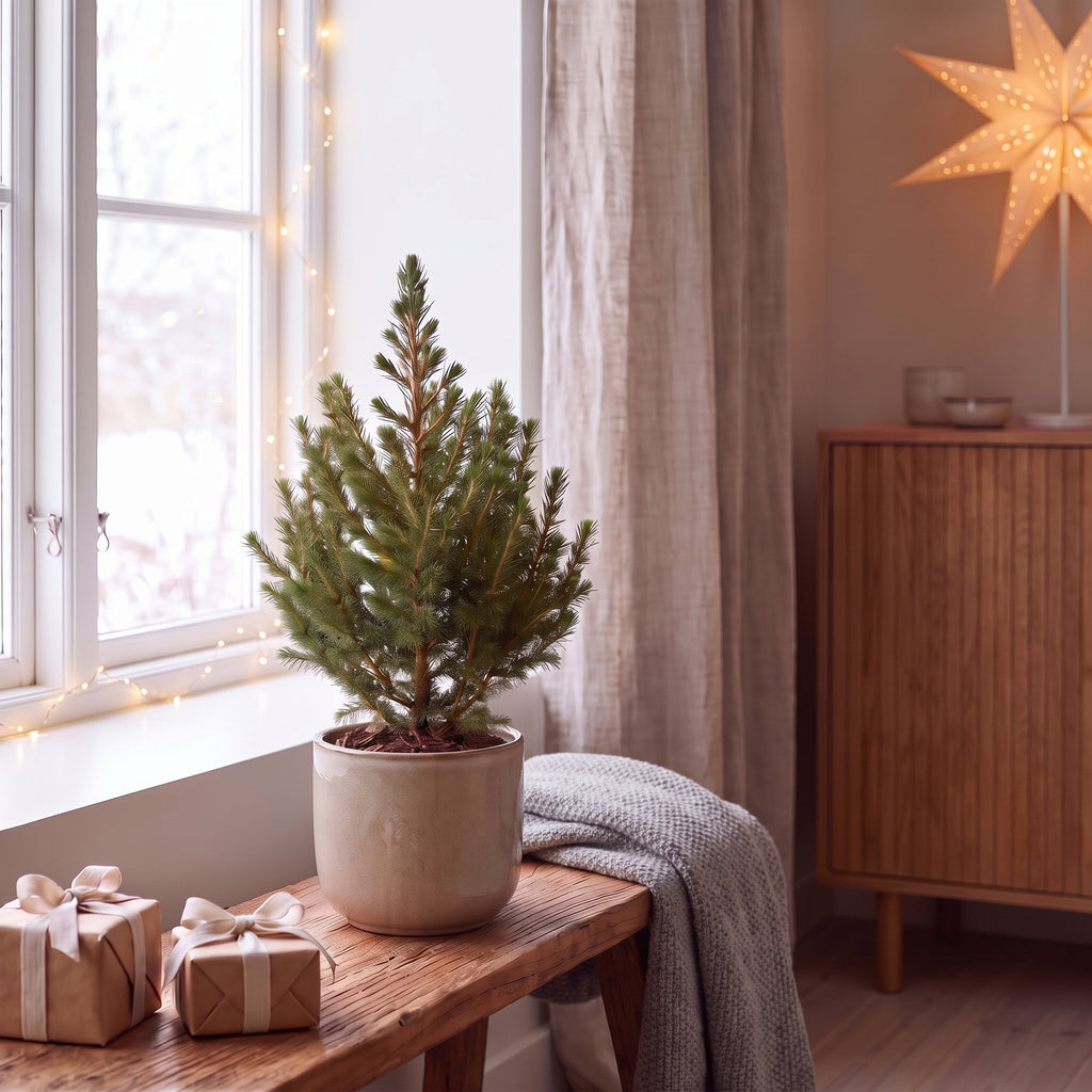 4× Picea glauca Conica (sapin de Noël) – Ø13 cm, 45 cm de haut