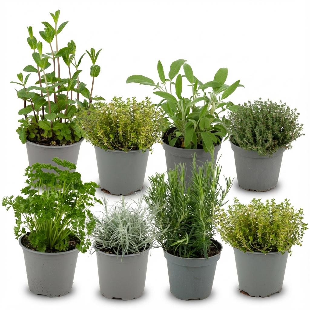Kruidenplanten – 8 planten, Ø12 cm, 15 cm hoog