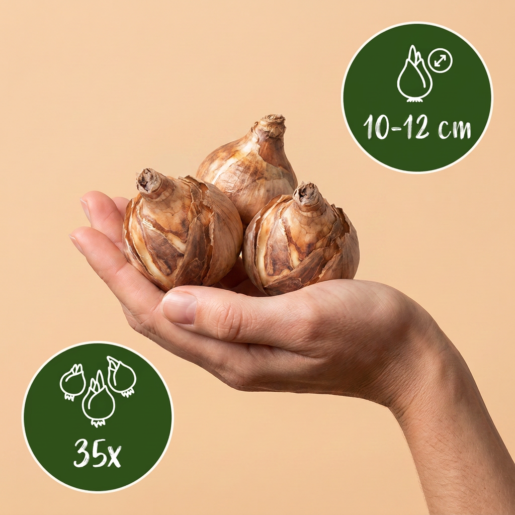 Blumenzwiebelpaket Sonniger Garten – 35 Blumenzwiebeln (Zwiebelgröße 10/12)
