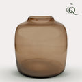 Glasvase - M - H25 B25 - Bartica - Taupe