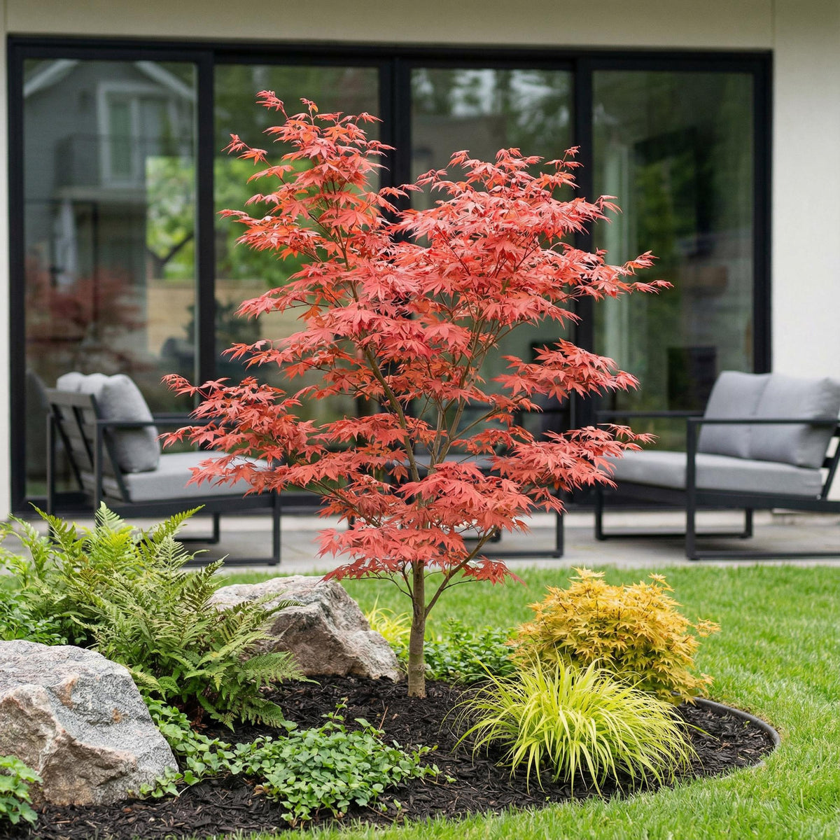 Acer palmatum 'Atropurpureum' (Érable du Japon) – pourpre – Ø26 cm, 90 cm de haut – photo 6